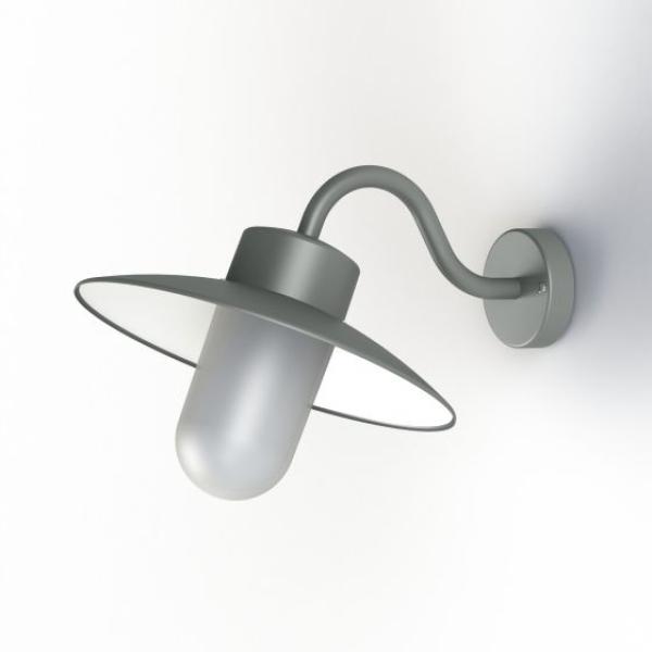 Mattglas metalgrau